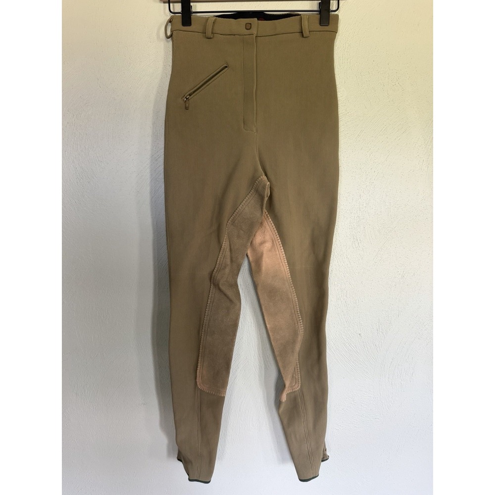 TuffRider Ribb Knee Patch Breeches Equestrian Horseback Pants Sz 26